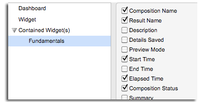 Fundamentals widget in Edit mode