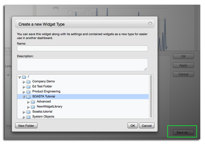 Edit Widget settings