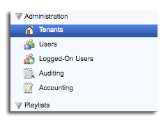 Tenants list