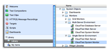 Default Monitors in Library