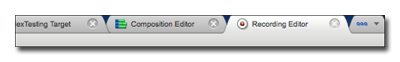 Tabs in interface