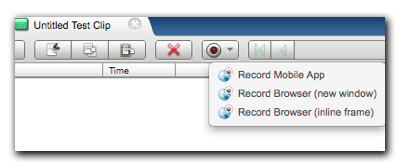 Record drop-down