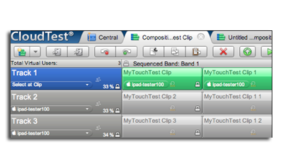 Location drop-down in TouchTest