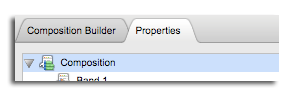 Composition Editor, Properties tab