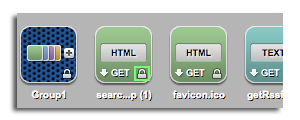 Message with local scope