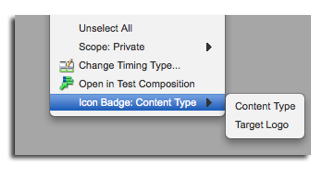 Content Badges command