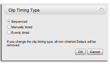 Clip Timing Type dialog box